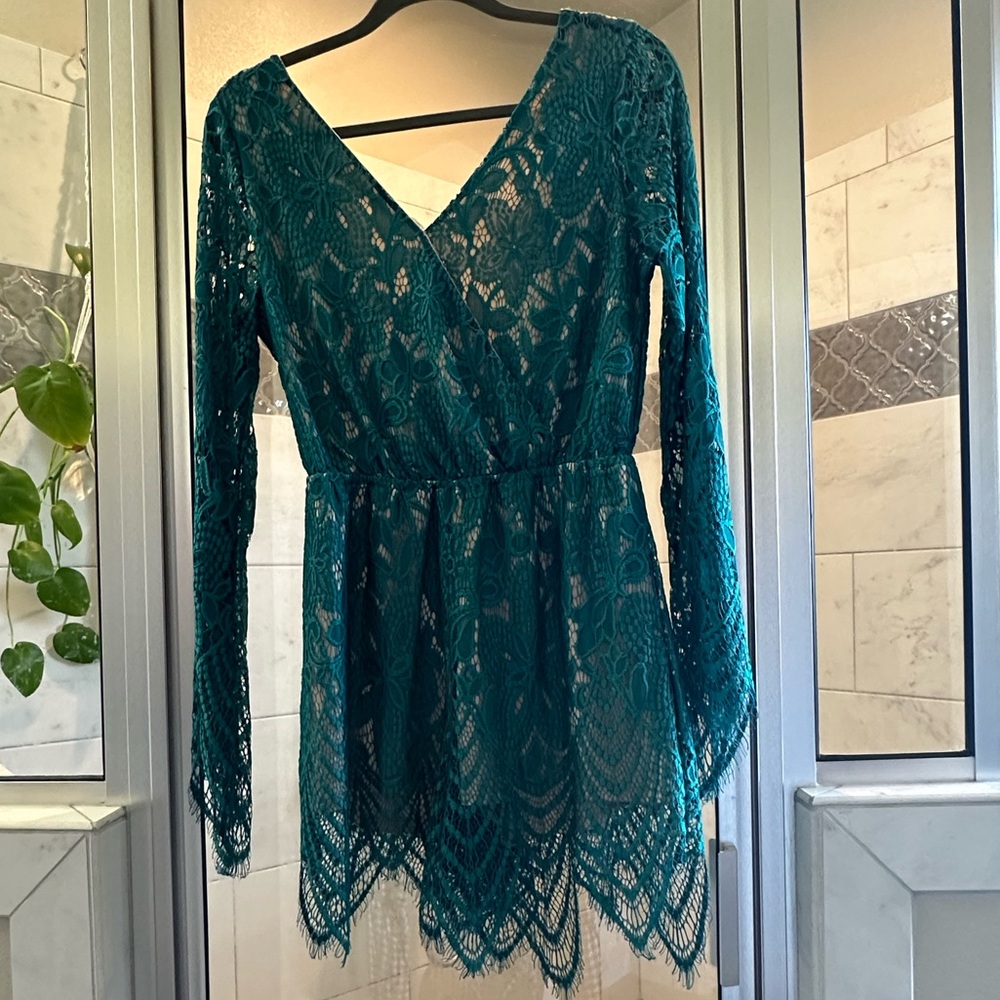 Boho lace romper